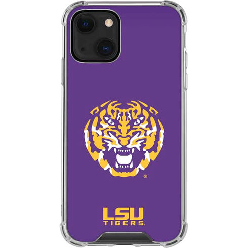 Louisiana State University - LSU Purple Tiger Mascot iPhone 14 Clear Case